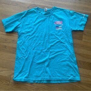 Girls Girl Scouts axolotl turquoise shirt size large
